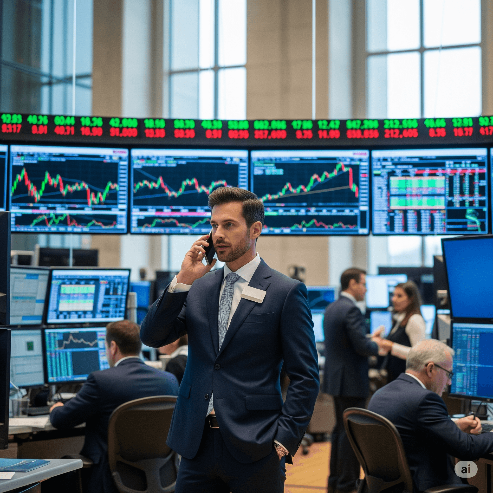 Professional working in modern office environment